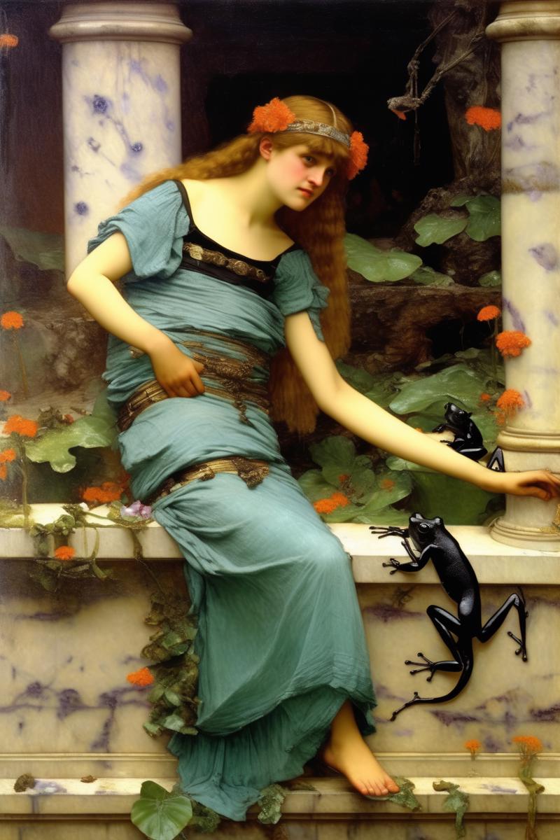 00257-3932008185-_lora_Lawrence Alma Tadema Style_1_Lawrence Alma Tadema Style - high definition art nouveau painting with dart frogs and a girl.png